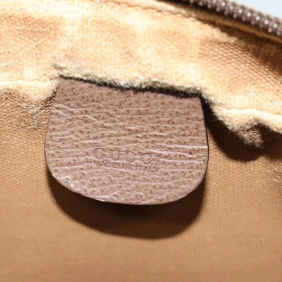 GUCCI GG Supreme Web Sherry Line Shoulder Bag PVC Beige 001 44 6655 Auth yk18967 - Picture 13 of 15